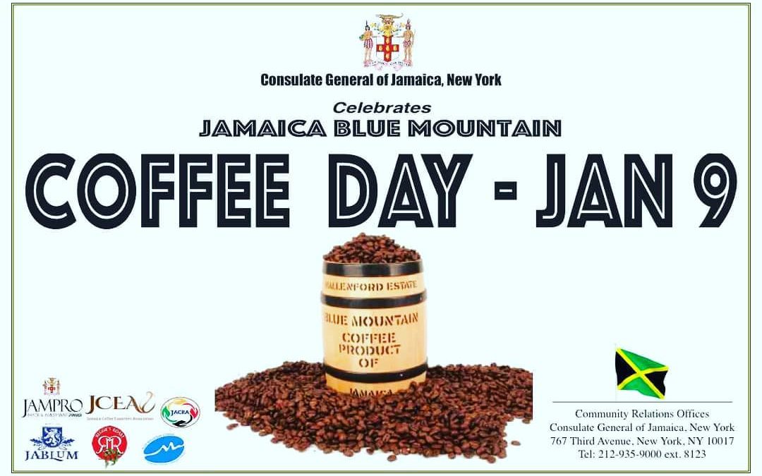 Jamaica, Japan and the Rest of The World  celebrate 2nd Annual  Jamaican Blue Mountain Coffee Day on Thursday January 9, 2020