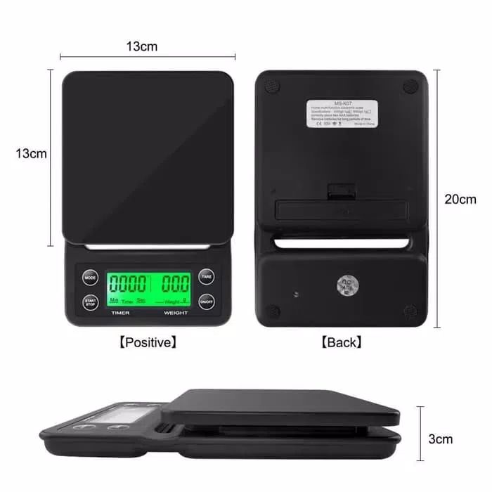 WH-B25 3kg Precision Digital Coffee Scale - Image 3